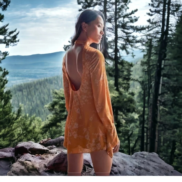 Free People Aries Long Sleeve Mini  Dress XS - Picture 6 of 8